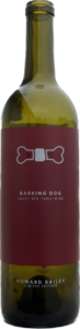 Screen Printed Liquor Bottle - Barking Dog Wine Front