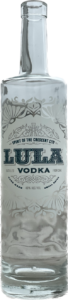 Screen Printed Liquor Bottle - Lula Vodka Front