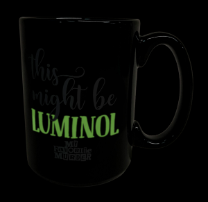 Glow in the dark - screen printed coffee mug